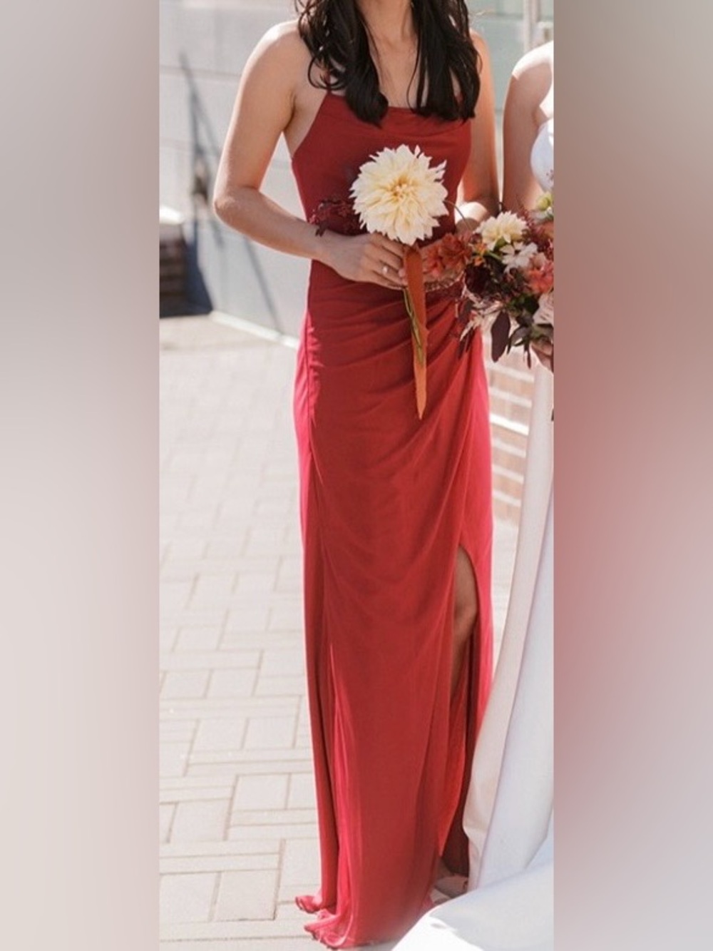 Azazie Burgundy Kalea Dress
